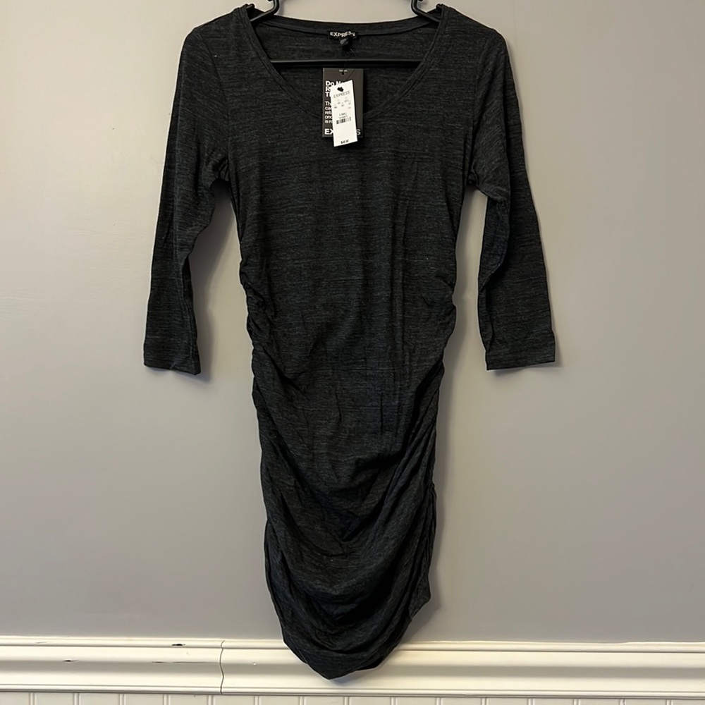 Vintage Express Ruched Mini Dress